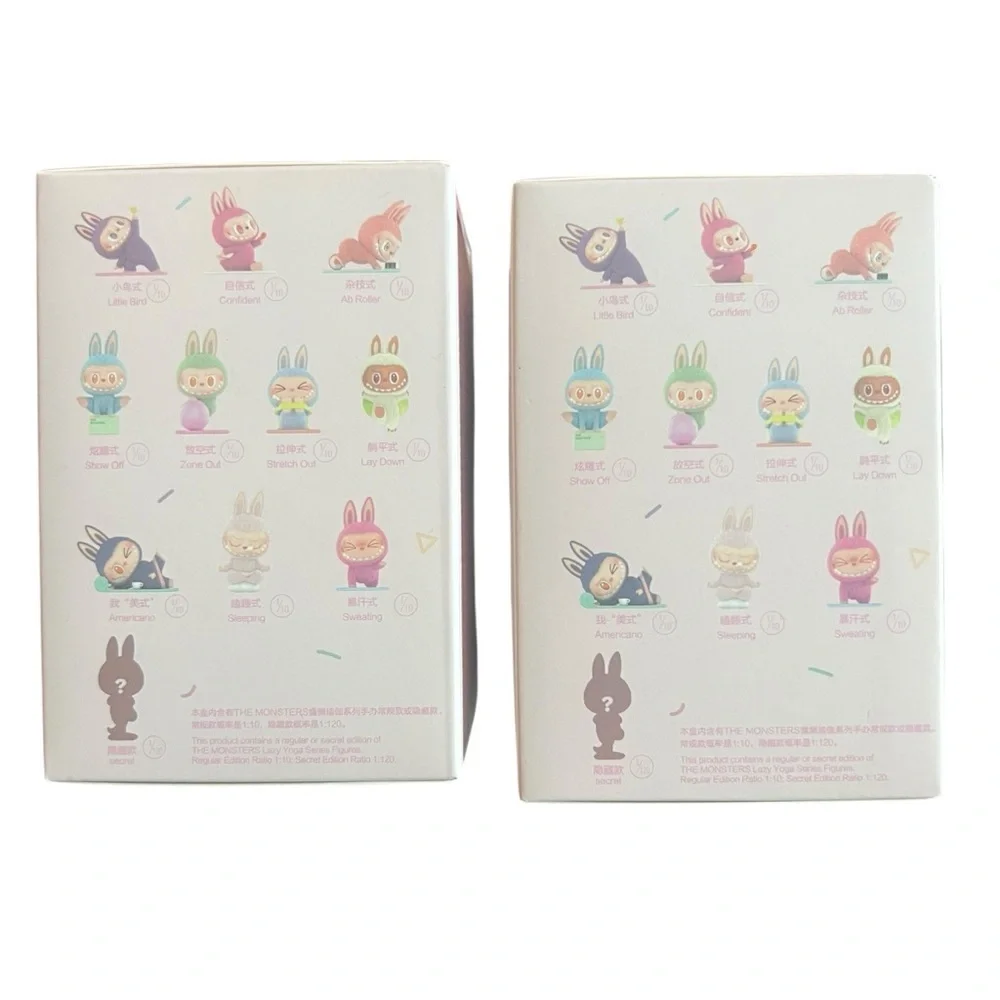 Labubu Lazy Yoga Figurine - 2 New in the‎ box